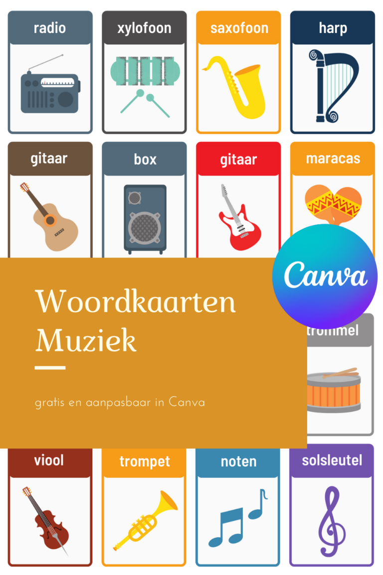 Woordkaarten Muziek Sprankel Online